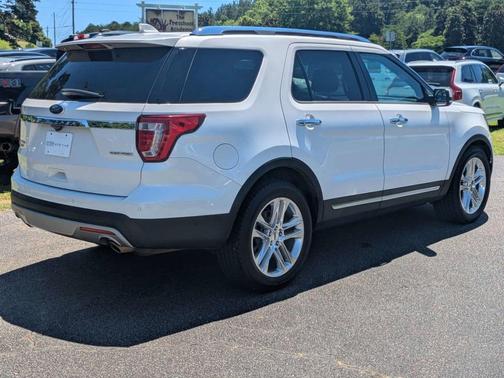 White Platinum Clearcoat Metallic 2016 Ford Explorer Limited