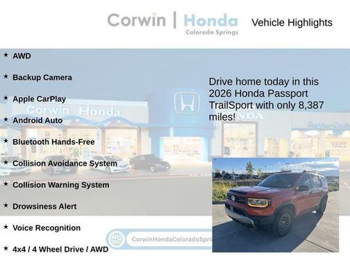 2026 Honda Passport TrailSport