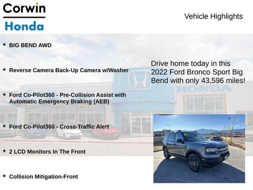 2022 Ford Bronco Sport Big Bend