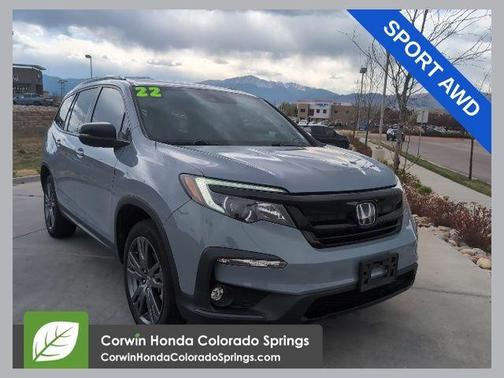 Sonic Gray Pearl 2022 Honda Pilot Sport