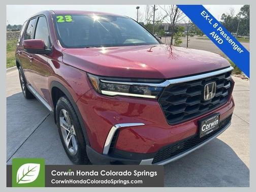 Radiant Red 2023 Honda Pilot EX-L 8-Passenger