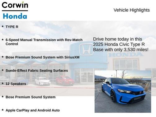 2025 Honda Civic Type R Base
