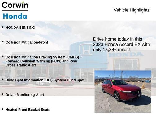 2023 Honda Accord EX