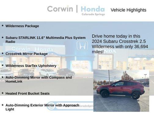 2024 Subaru Crosstrek Wilderness