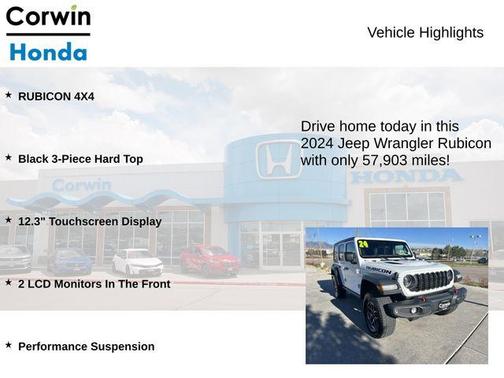 Bright White Clearcoat 2024 Jeep Wrangler Rubicon
