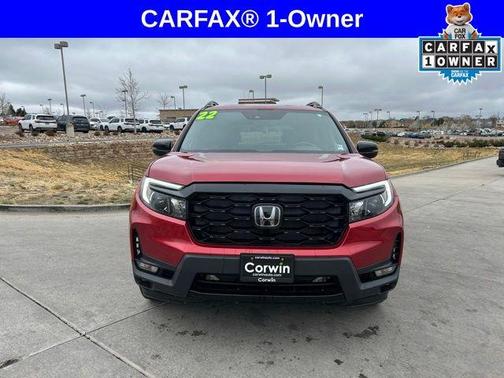 Red 2022 Honda Passport Elite