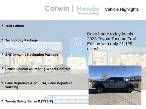 2023 Toyota Tacoma Trail Edition