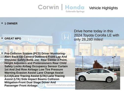 2024 Toyota Corolla LE