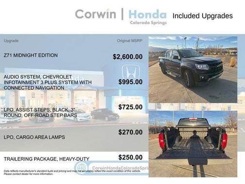 Black 2021 Chevrolet Colorado Z71