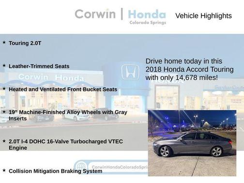 2018 Honda Accord Touring 2.0T