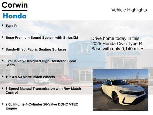 2025 Honda Civic Type R Base