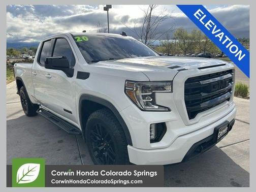 Summit White 2020 GMC Sierra 1500 Elevation