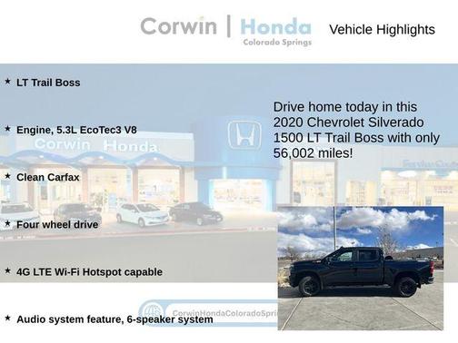 2020 Chevrolet Silverado 1500 LT Trail Boss