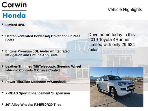 2019 Toyota 4Runner Limited