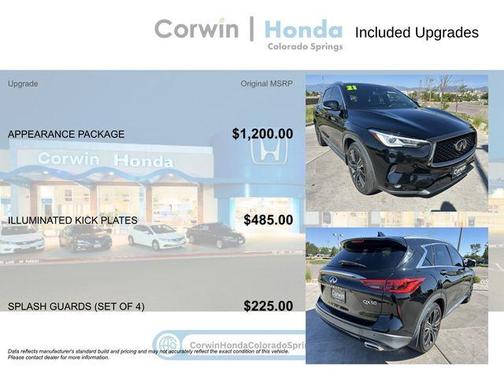 Black Obsidian 2021 INFINITI QX50 Luxe
