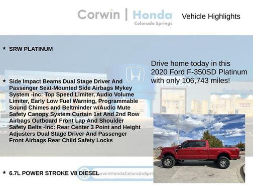 2020 Ford F-350 Platinum