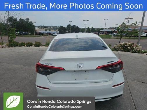 Platinum White 2024 Honda Civic Touring