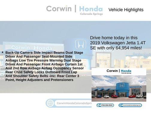 2019 Volkswagen Jetta 1.4T SE