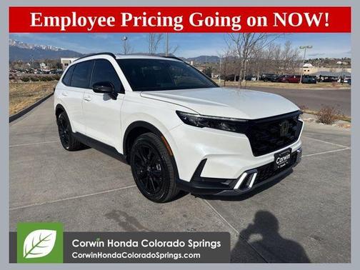 Platinum White Pearl 2026 Honda CR-V Hybrid Sport Touring