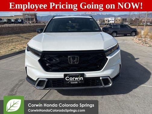 Platinum White Pearl 2026 Honda CR-V Hybrid Sport Touring