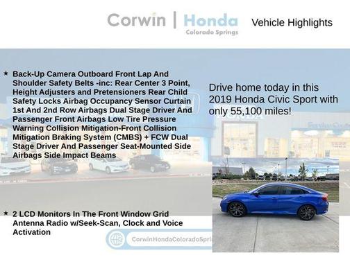 2019 Honda Civic Sport