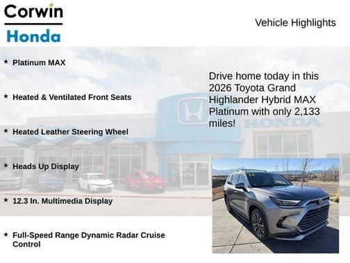 2026 Toyota Grand Highlander Hybrid 