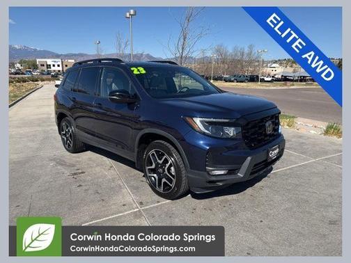 Obsidian Blue Pearl 2023 Honda Passport Elite