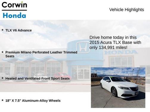 2015 Acura TLX V6 Advance