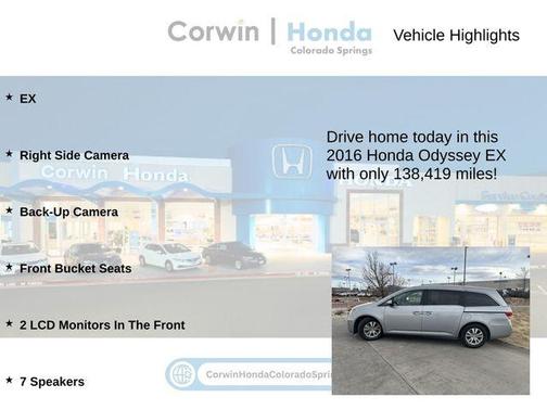 2016 Honda Odyssey EX