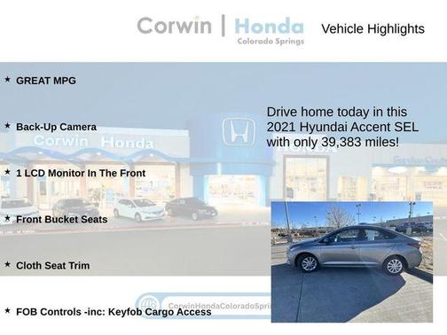 2021 Hyundai Accent SEL