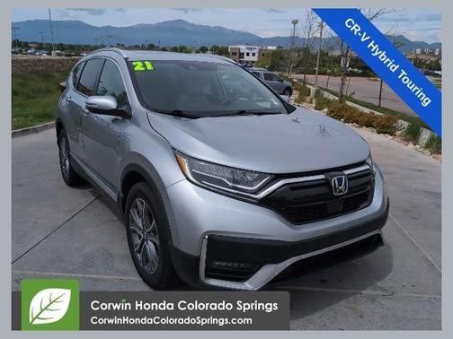 Obsidian Blue Pearl 2021 Honda CR-V Hybrid Touring