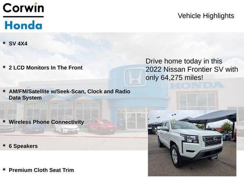 2022 Nissan Frontier SV