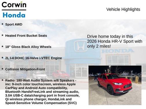 2026 Honda HR-V Sport