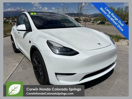 Pearl White Multi 2021 Tesla Model Y Long Range