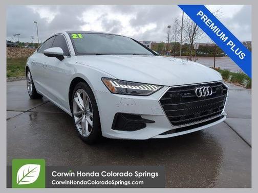Glacier White Metallic 2021 Audi A7 55 Premium