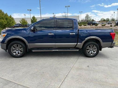 Deep Blue Pearl 2018 Nissan Titan Platinum Reserve