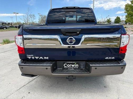 Deep Blue Pearl 2018 Nissan Titan Platinum Reserve
