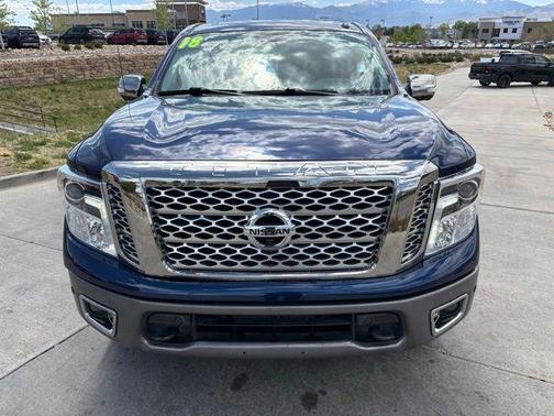 Deep Blue Pearl 2018 Nissan Titan Platinum Reserve