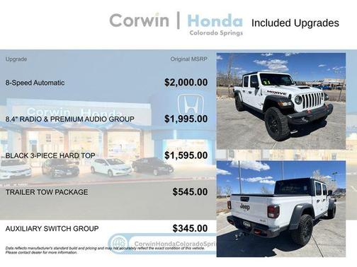 Bright White Clearcoat 2021 Jeep Gladiator Mojave
