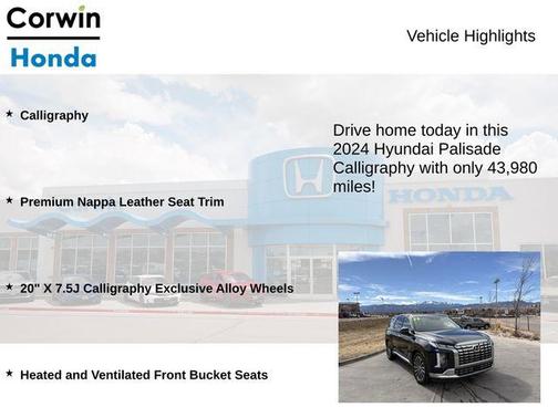 2024 Hyundai PALISADE Calligraphy