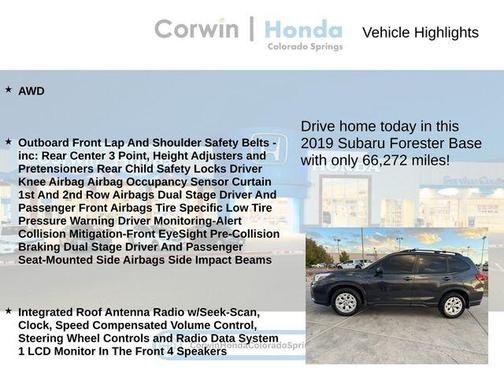 2019 Subaru Forester 