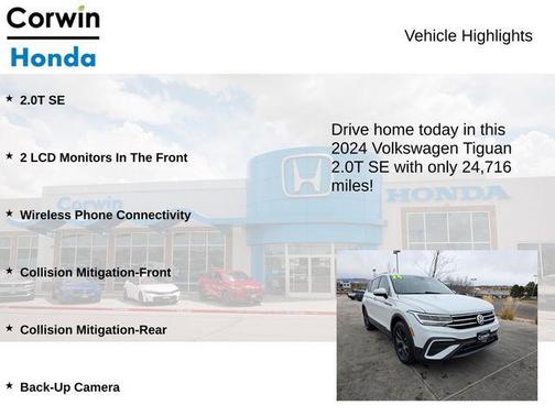 2024 Volkswagen Tiguan 2.0T SE