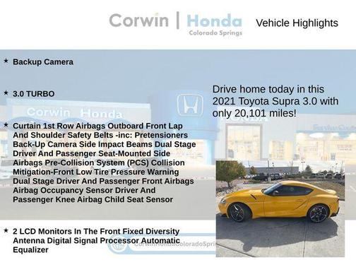 2021 Toyota Supra 3.0