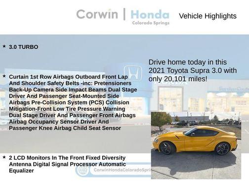 2021 Toyota Supra 3.0