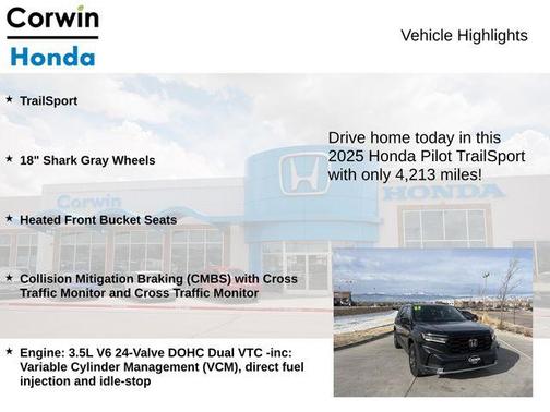 2025 Honda Pilot TrailSport