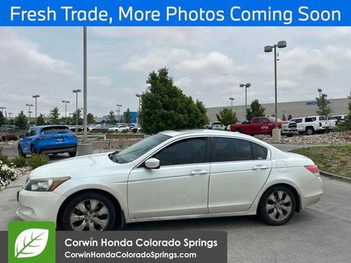 White Diamond Pearl 2008 Honda Accord EX-L