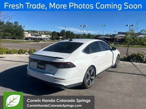 Platinum White Pearl 2023 Honda Accord Hybrid Sport