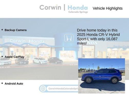 2025 Honda CR-V Hybrid Sport-L
