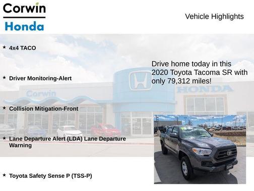 2020 Toyota Tacoma SR