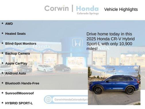2025 Honda CR-V Hybrid Sport-L